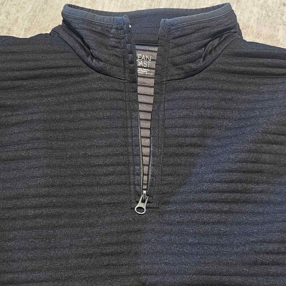 Men's XL Long Sleeved Ocean Coast 1/2 Zip Grey Pullover.